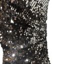 City Triangles Gold and Brown Sequined One Shoulder Mini Party Dress Junior Size 9 Homecoming Photo 7