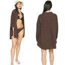 Cotton On  Body Organic Cotton Swim Cover Up Beach Shirt Chocolate Size XL NWT Photo 12