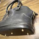 Dooney & Bourke  Domed Bowling Leather Black Handbag Tote Shoulder Vintage Tote Photo 2