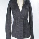 BCBGMAXAZRIA Vintage Y2K Max Azaria BCBG Alpaca Mohair Ash Gray Cardigan Copper Flecks Photo 0