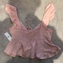 PacSun LA Hearts Keyhole Linen Babydoll Top Photo 2