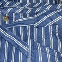 American Eagle  Women's Blue White Striped Wide Leg Paperbag‎ Pants Sz 8 NWOT Photo 9