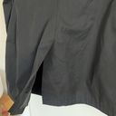 Saks Fifth Avenue Black Trench Coat with Removable Hood Size Medium Photo 7