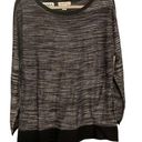 Coldwater Creek  black gray‎ pullover sweater size L Photo 0