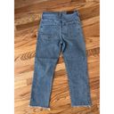 Madewell  Jeans Womens 23 Blue The Perfect Vintage Crop Fray Hem Denim Stretch Photo 4