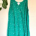 Isabel Maternity  Teal Floral V-Neck Tank Top S Photo 3