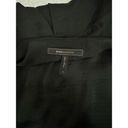 BCBG Maxazria Black Open-Front Shirt w/ Roll Tab Sleeves Sz S / EUC / classy Photo 2