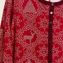 One Piece Hearth & Hand Magnolia  Pajamas Unisex Adult Red & White “Snowflake” XL Photo 6