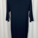 A pea in the pod  Navy Blue Ruched Body Con Maternity Dress Sz.M NWT Photo 8