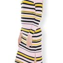 Noisy May  Pink Striped Long Sleeve Midi Dress Med Photo 1