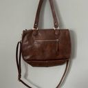 Madison West  Vegan Leather Brown Braided Crossbody Purse Photo 4