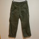 Reformation  Marine Jean Trouser Pant Cropped Ankle Army Green Size 29 Photo 8