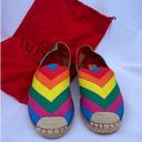 Valentino Garavani Valentino Multicolor Canvas Striped Espadrilles EU 37 Photo 0