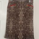 Alfani  snake skin pencil skirt with zipper embellishments. Photo 0