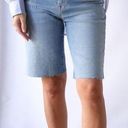 Bermuda NWT Nili Lotan Boyfriend  Shorts Light Blue Wash Size 27 Photo 0