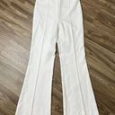 Veronica Beard  Size 10 Judy Off White Flare Pintuck Suit Pants High Rise Stretch Photo 3