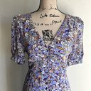 Anthropologie Maeve Floral Midi Length Lavender Dress Photo 2