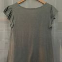 grey peplum top Photo 2