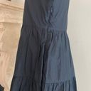 J.Crew  Cotton Poplin Black Tiered Womens Size XS Bohemian Knee Length Photo 10