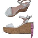 Kate Spade White Tomas Wedge Sandals Size: 8.5 Photo 5