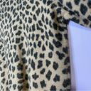 Valerie Stevens  100% Merino Wool Sweater Leopard Print Crew 3/4 Sleeve Medium Photo 8