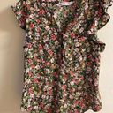 ZARA  - women’s multicolored floral pop over blouse, XS Photo 0