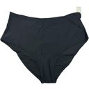 Aerie Size L High Waisted Bikini Bottom In Black Real Good Lined Retro NEW Photo 2