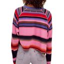 We The Free | NWT Free People Baja Striped Raglan Long Sleeve Cropped T-Shirt Photo 1