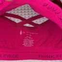 Free People NEW Set!  Crop Tank Top Sports Bra & Legging Hot Barbie Pink Size M/L Photo 3