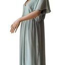 Birdy Grey  Hannah Empire Maternity Dress flutter sleeves Chiffon Sage size XXL Photo 10