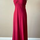 Laundry by Shelli Segal  | Red Full Length Embroidered Mesh Formal Gown Sz S Photo 1