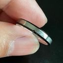 Edge 3mm black  silver ring size 8 Photo 0