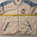 Disney  Alice in Wonderland Cream Embroidered Zip Up Bomber Jacket- Large Photo 7