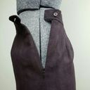 Saint Laurent Yves  Pencil Skirt EU 44 Vintage Wool Flax Purple Designer Luxury Photo 3