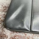 American Vintage Vintage 1950s 59s 1960s 69s grey leather Brown Lucite handle purse Photo 3