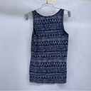 Sonoma 5/$25  Large  blue white print tank b34 Photo 1