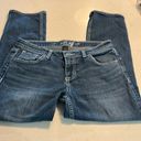 Apt. 9  Womens Jeans Dark Wash 6 Straight Leg Bedazzled Back Pockets Trendy Fun Photo 0