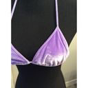 Triangl Small S Purple Bikini top swim wear Velvet feel Womens Photo 2