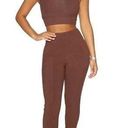 Naked Wardrobe NWT  Chocolate Brown The Snatched In Leggings Photo 0