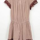 l*space L* Womens Spring Fling Embroidered Lace Trim Beach Cover Up Romper Size M Photo 6