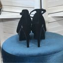 Wild Rose NWOT  5” heel black velvet peep toe platform sandals sz 9 Photo 3