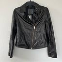 ALLSAINTS  Vela Asymmetric Zip Leather Biker Jacket - Black Photo 6