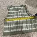 Ivory Ella green lily pad tie dye cropped tank top S Photo 9