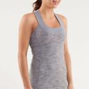 Lululemon  Scoop Neck Tank Wee Are From Space Coal Fossil Top Size 8 Photo 0