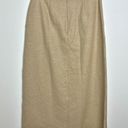 Ralph Lauren Vintage  Black Label Midi Pencil Skirt Size 6 Wool & Silk Tan Beige Photo 1