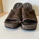 Candie's 90s Y2K Vintage Candie’s Wooden Clog Mule Platform Open Toed Sandal Photo 1