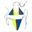 SheIn  Colorblock Triangle Tie Side Bikini Swimsuit Size M. Photo 11