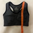 Black and Grey Stretchy Sports Bra in Size Small Photo 4