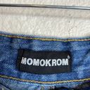 Dolls Kill Momokrom  Slashed Knee Split Hem Hi Rise Denim Jeans Distressed Us 6 Photo 4