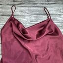 David's Bridal DB Studio Women's Midi Slip Cowl Dress 10 Merlot Burgundy Garnet Red Adjustable Photo 4